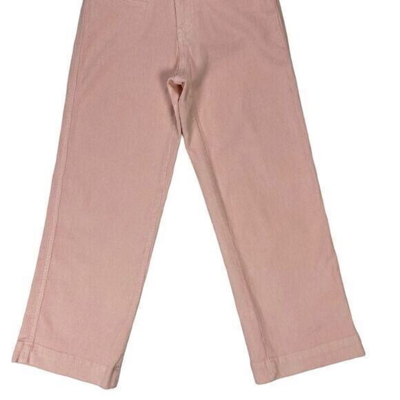 Lucky Brand Corduroy Pants Women Size 24 Pink Stretch Straight Leg Cropped Pants - Picture 4 of 13